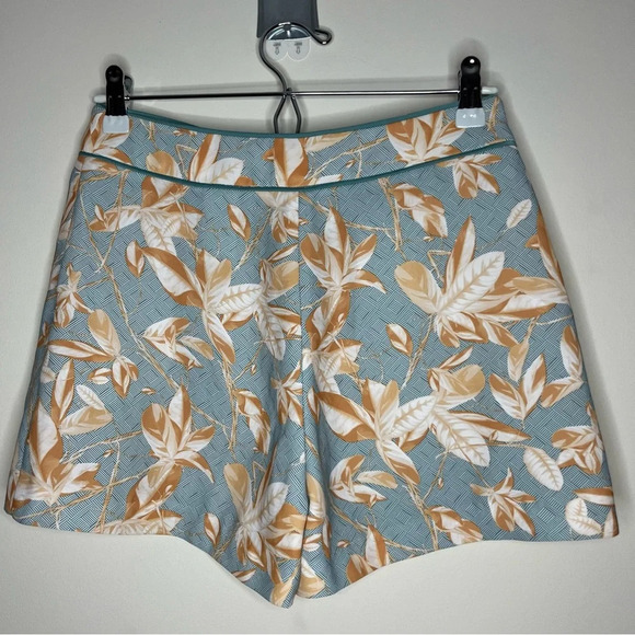 H&M Floral Summer Pockets Leaves Printed Dressy Flowy Shorts - Picture 6 of 7